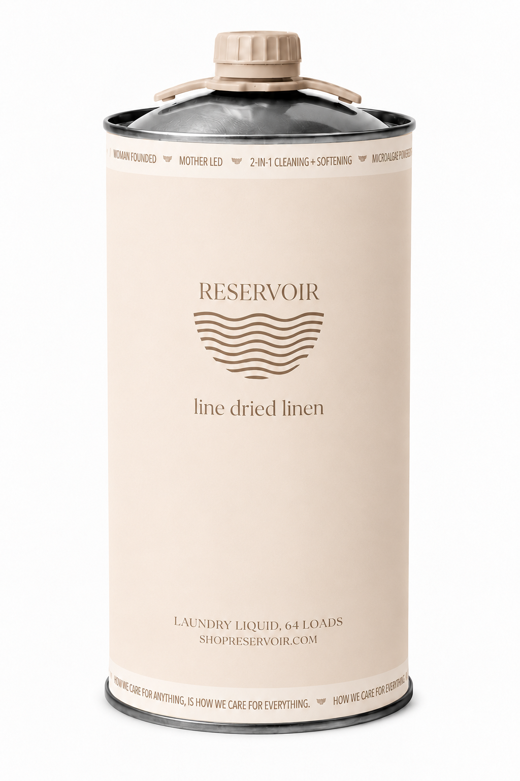Reservoir Line Dried Linen 64 oz bio-based 2-in-1 laundry soap